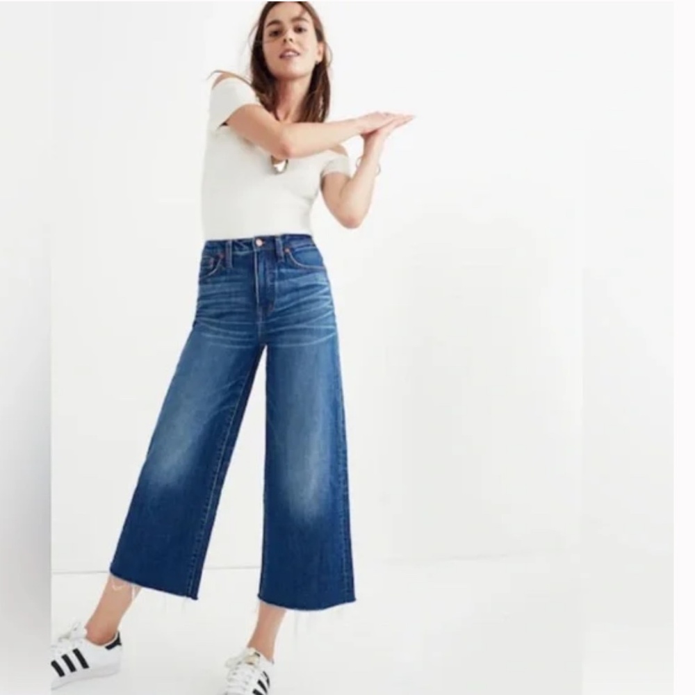 Madewell Sz 26 Wide Leg Crop Jeans